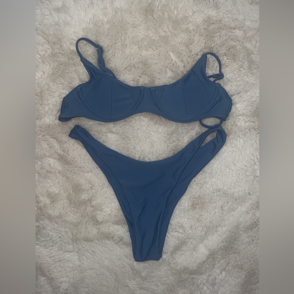 Sunny bunny swim womens nora in stone blue size small